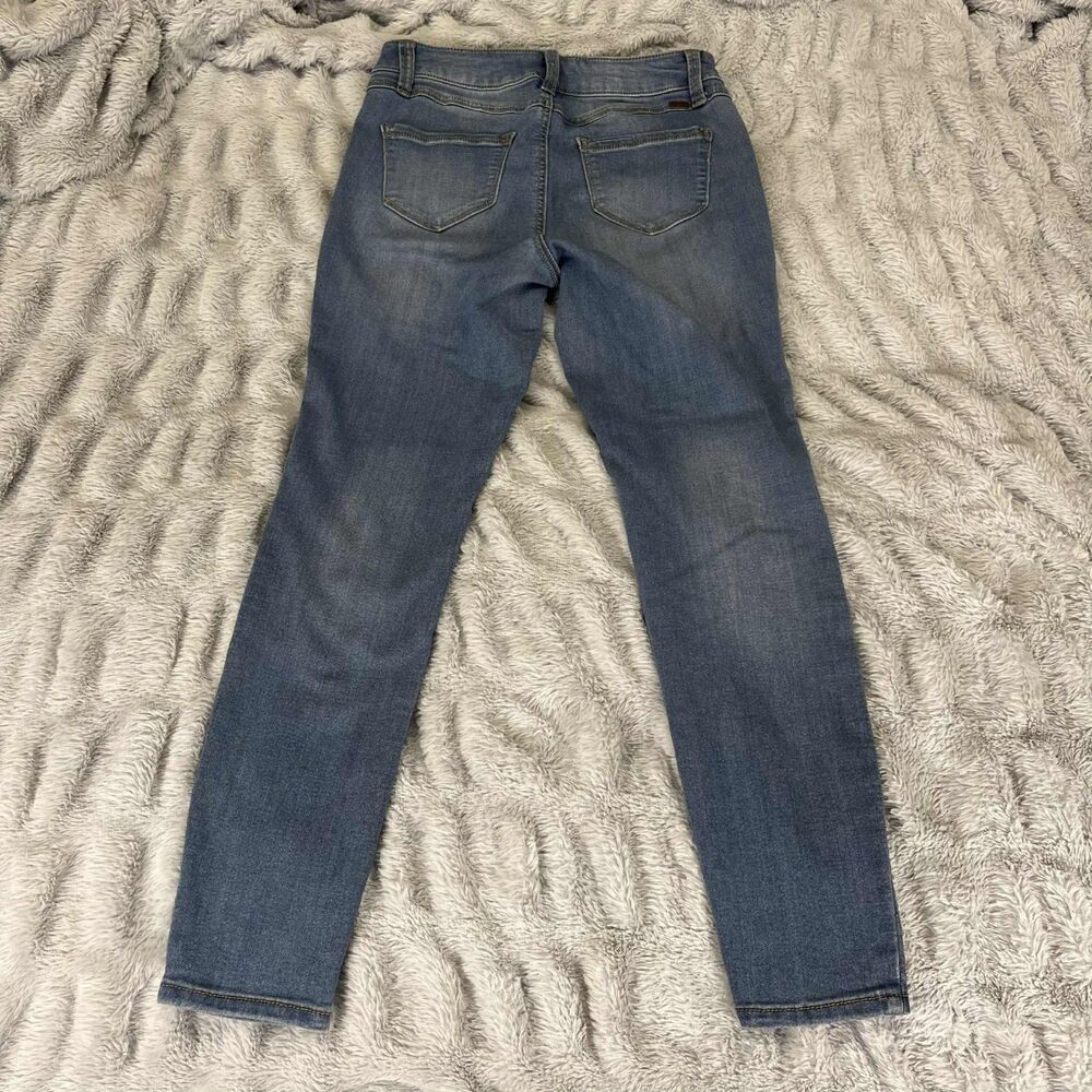 1822 Denim Jeans Women 4 Skinny Blue Stretch Mid Rise Minimalist Versatile - Picture 2 of 9
